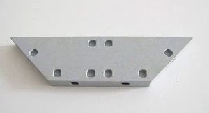 PLAYMOBIL (43c05) SYSTEMX - Plaque Plancher Sol Gris Angle 9x6x6x17,5cm Jauni - Picture 1 of 1