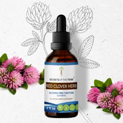 Secretos de la Tribu Trébol Rojo Hierba Tintura SIN ALCOHOL Foto 1 de 4