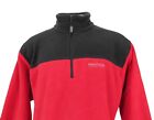 Nautica Competition Jacket Men's XL Red Black Colors Half Zip Fleece
