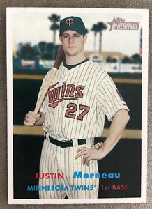 2006 Topps Heritage Justin Morneau #202 Twins Mid-Grade