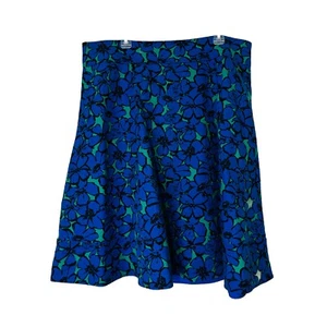 Lane Bryant The Modernist Collection Flare Floral Skirt Sz 20 Plus Blue Green - Picture 1 of 8
