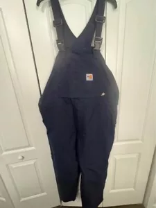 Carhartt Trägerhose 44x30 Flame Resistant Quick Duck Overall Stepp gefüttert 102691-410 2 - Bild 1 von 3