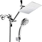 Shower Head Combo, 8'' High Pressure Shower Head with 11'' Extension Arm,9 Setti