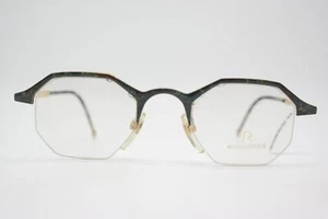 Vintage Glasses Rodenstock 7098 GP Green Brown Gold Half-Rim Frame - Picture 1 of 6