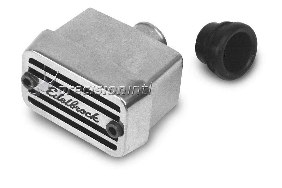 EDELBROCK 4204 ELITE PUSH IN VALVE COVER BREATHER DIE CAST SHORT TOP MOUNT - Image 1 of 1