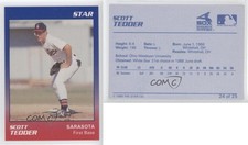 1989 Star Sarasota White Sox Scott Tedder #24