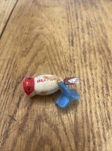 Vintage Fishing Lure  - Arbogast Hula Popper Missing Skirt Red/white Vtg - Picture 1 of 9