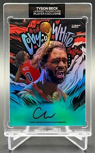 Coby White X Tyson Beck 2021 Player Exclusive Auto /22 Autograph Bulls - Picture 1 of 3