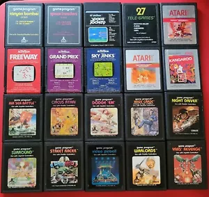 Kangaroo Pinball Space Invaders Yars Revenge More Atari 2600 7800 Lot 20 Games - Picture 1 of 10