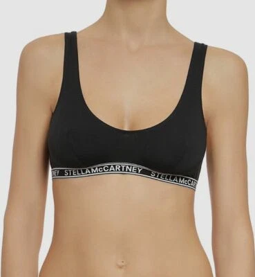 $95 Stella McCartney женщин черный плющ болтать мягкий чашка треугольник бюстгальтер размер средний - Изображение 1 из 2