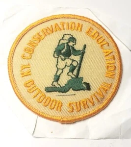 KY Conservation Education Outdoor Survival Vtg Embroidered Patch Badge BSA - Picture 1 of 1