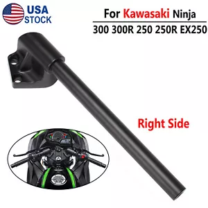 Right Side Handlebar Handle Bar For kawasaki Ninja 300 300R 250 250R EX250 Black - Foto 1 di 8