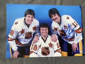 Charlie Simmer Signed Autograph 4x6 Photo Los Angeles Kings NHL Legend