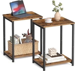 Side Tables Set of 2, Small End Table, Nightstand for Living Room, Bedroom, Offi - Picture 1 of 10