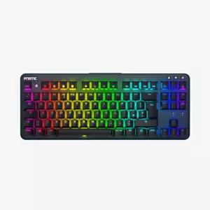 Fnatic miniSTREAK TKL Mechanical Gaming Keyboard Cherry MX SILENT RGB Red Black - Picture 1 of 4