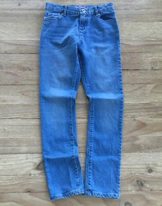 Pantalones de mezclilla ajustados elásticos lavado medio The Childrens Place para niñas talla 14 DELGADOS - Imagen 1 de 4