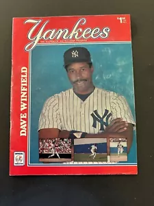 1985 NY Yankees Baseball Programm Scorebook Souvenir Dave Winfield NYY vs Boston - Bild 1 von 5