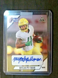 2021 Leaf Pro Set MYCAH PITTMAN RC #PS-MP1 AUTO ROOKIE CLEAN! MINT!! - Picture 1 of 2
