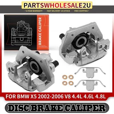 Pinza de freno trasera izquierda y derecha con soporte para BMW X5 E53/E70 2002-2006 2 piezas Foto 1 de 4