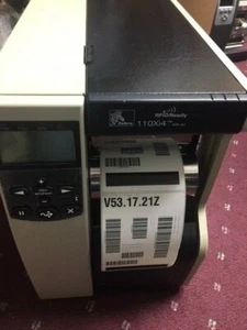 Zebra 110Xi4 (116-801-00201) Thermal Printer 600DPI W. Re-winder 90 Days WAR. - Picture 1 of 3
