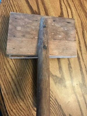 ANTIQUE WOOL CARDER SET! WOOD, POSSIBLY HAND MADE. - Image 1 of 4