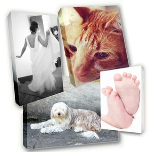 Personalised Canvas Printing - Your Photo Picture Image Printed & Box Framed - Imagen 1 de 1