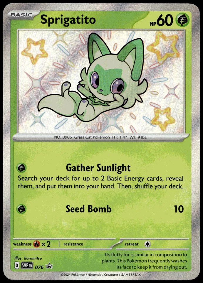 Sprigatito Promo SV: Scarlet & Violet Promo Cards 076 NM - Image 1 of 2