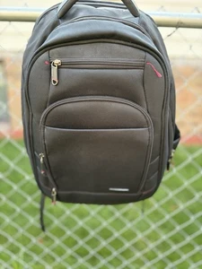 Samsonite Black Laptop Bag Backpack Perfect Fit TSA Checkpoint Friendly EX - Picture 1 of 12