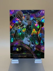 2023-24 Panini Select Courtside Card Giannis Antetokounmpo Pink Cracked Ice /99 - Imagen 1 de 2
