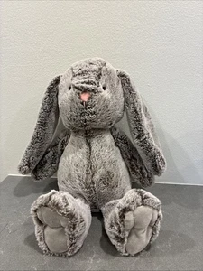 Animal Adventure Hase Kaninchen Plüsch 12 Zoll grau/weiß rosa Schlappohren 2023 - Bild 1 von 9