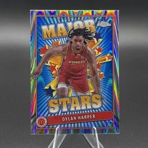 2024 Topps Chrome Mcdonald's - Major Star Dylan Harper #SES-DYH Blue RayWave RC - Bild 1 von 2
