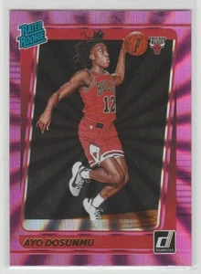 2021-22 Donruss Rated Rookies Holo Pink Laser Ayo Dosunmu Rookie Chicago Bulls - Picture 1 of 2