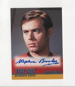STEPHEN BROOKS AUTOGRAPH STAR TREK AUTOGRAPH SERIES 1998 SKYBOX GARROVICK #A51 - Picture 1 of 2