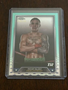 2024 Topps Chrome Boxing Teal Oscar Valdez # 110/150 - Picture 1 of 6