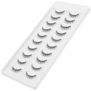 10 pares de extensiones de pestañas postizas maquillaje pestañas para mujeres niñas - Imagen 1 de 12