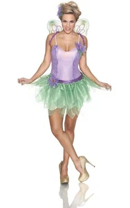 VESTIDO ELEGANTE PARA MUJER LILA HADA ADULTA DISFRAZ DE HALLOWEEN - Imagen 1 de 2