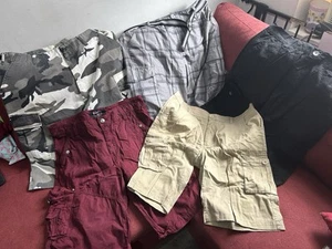 Men’s Lot Of 5 Assorted Name Brand Cargo Shorts Size 34 Camo 35”-39” - Picture 1 of 13