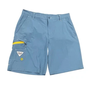 Columbia PFG Pantalones Cortos Hombres 34 Omni-Sombra Azul Natación Pantalones Cortos Boardshorts - Imagen 1 de 8