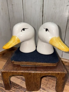 Vintage große Ente Gänsekopf Salz und Pfefferstreuer Sammlerstück Kitsch 80er - Bild 1 von 11