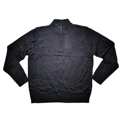 Brave Soul Mens Sweatshirt Sweater Jumper Size XL Black Classic NEW - Image 1 of 2