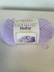 Bernat Baby Yarn Acrylic/Nylon 1.75 oz Approx 191 yds Soft Lilac Super Fine#1 - Picture 1 of 5