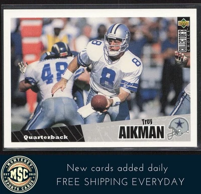 Troy Aikman 1996 Collector's Choice #295 Dallas Cowboys - Image 1 of 2