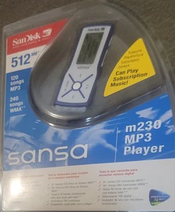 SanDisk Sansa m230 512MB Digital Media Player Musik FM Tuner Mp3 Recorder versiegelt - Bild 1 von 4