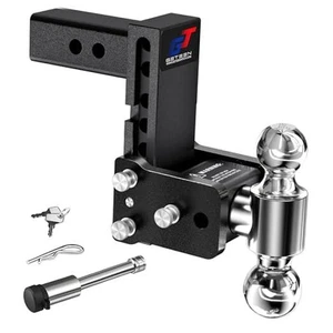 Enganches de remolque, montaje de bola de enganche de remolque ajustable - se adapta a bola doble caída de 5" - Imagen 1 de 7