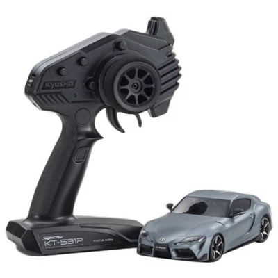 Kyosho Mini-Z AWD Toyota GR Supra Matte Storm Gray Metallic 32619GM RC Car - Image 1 of 3