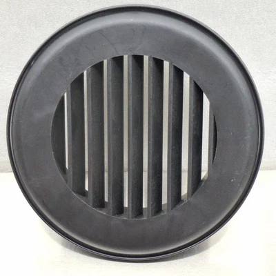 5" Black Round 6 1/2" Face Grill Heat AC Air Duct Outlet Vent RV Boat Ceiling - Image 1 of 4