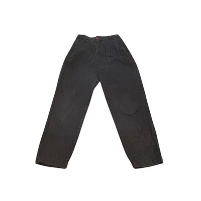 Vintage 90s Corduroy Pants Womens Grey High Waisted Tapered Leg Hong Kong Casual - Image 1 of 4