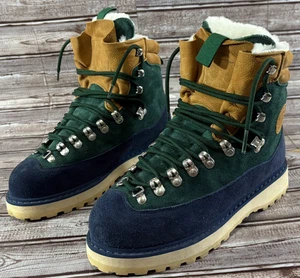 Diemme X Kith Ronnie Fieg Colorblock Everest Wildleder Stiefel Gr. 7 blau grün braun - Bild 1 von 8