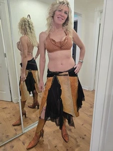 Alligator Wrap Around Skirt And Top - Picture 1 of 8