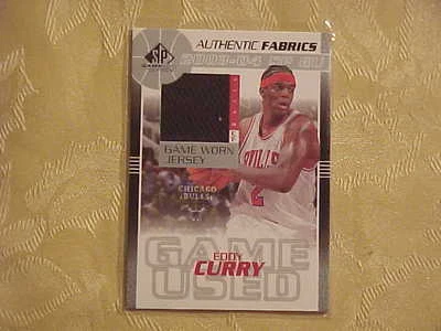 2003-04 Upper Deck Eddy Curry Juego Usado Jersey Tarjeta de Baloncesto Jersey #H232 Foto 1 de 3